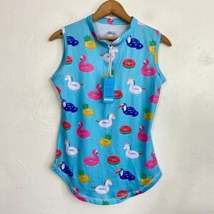 Proud Ninety Float On Sleeveless Top Women Size Small UPF 30 Unicorn Pool New